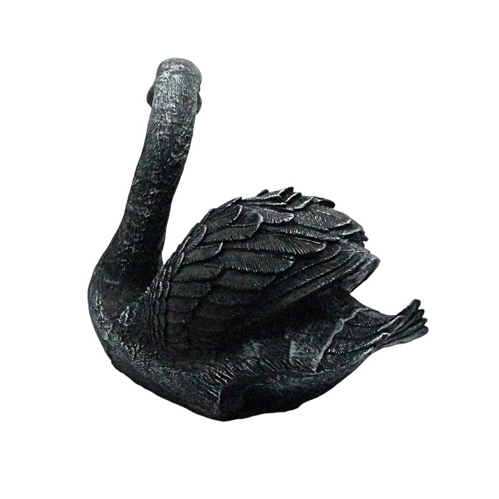Элегантность и утонченность - черный лебедь садовая фигура превзойдет ваши ожидания