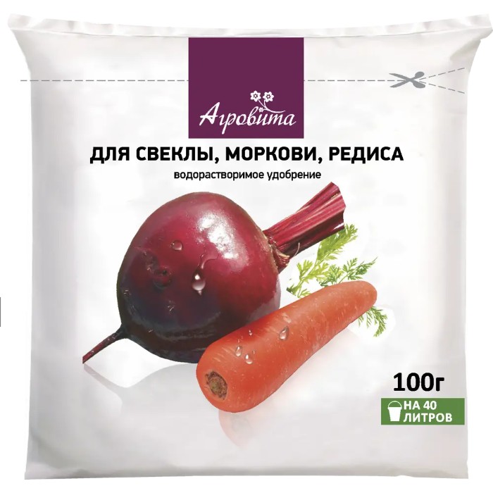 

Удобрение Агровита для свеклы, моркови, редиса, 100г