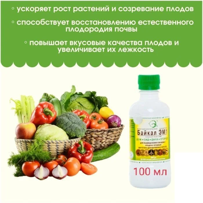 Микробиологическое удобрение Байкал ЭМ1 - готовый к применению водный раствор!